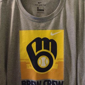 NIKE Milwaukee Brewers "Brew Crew" Dry Fit T-Shirt - Men's XL